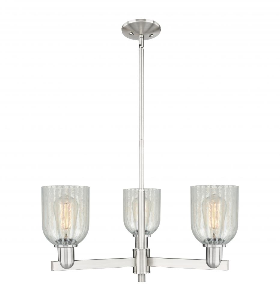 Caledonia - 3 Light - 27 inch - Satin Nickel - Stem hung - Pendant