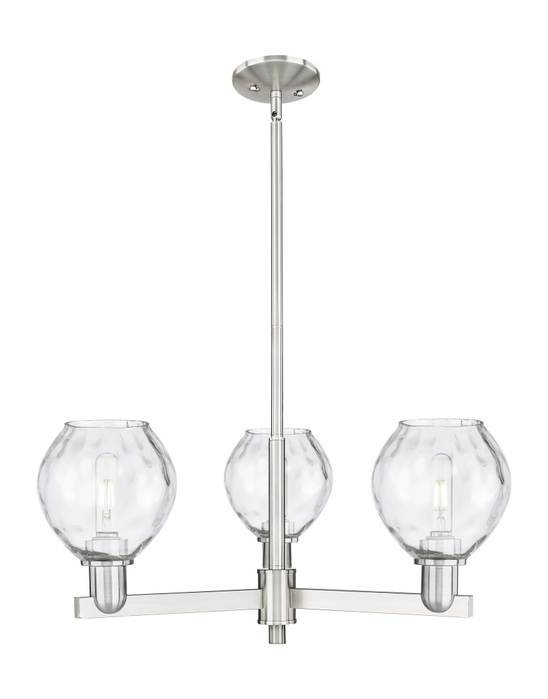 Waverly - 3 Light - 28 inch - Satin Nickel - Stem hung - Pendant