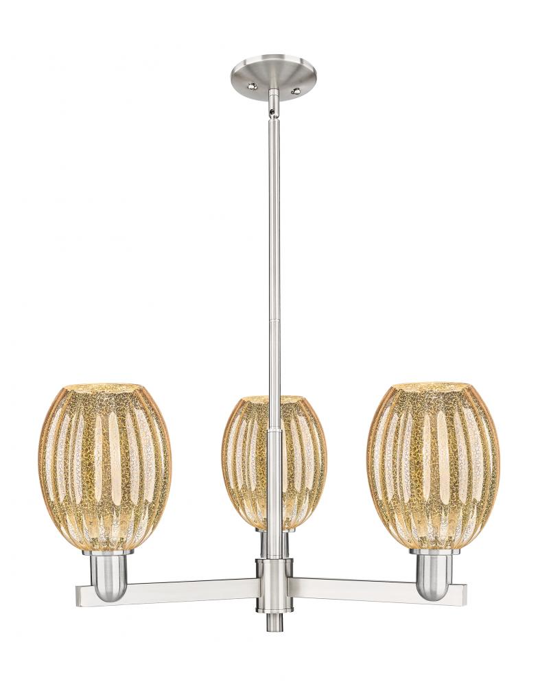 Preston Bulb - 3 Light - 18 inch - Satin Nickel - Pendant