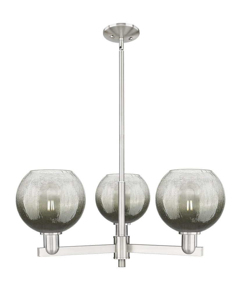 Brookhaven Globe - 3 Light - 18 inch - Satin Nickel - Pendant