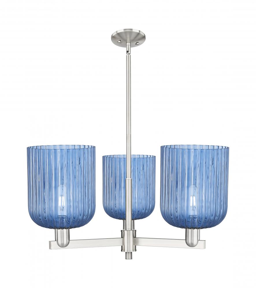 Bridal Veil - 3 Light - 30 inch - Satin Nickel - Pendant