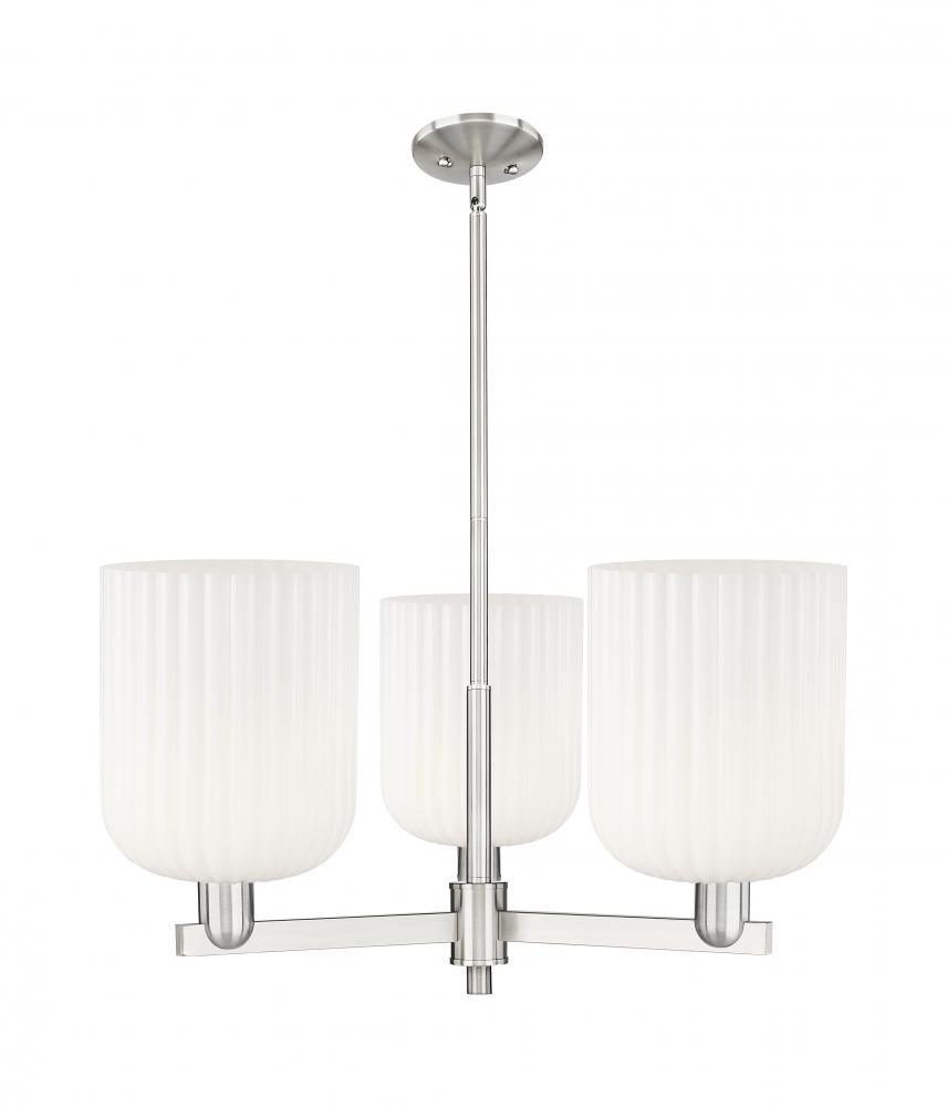 Bridal Veil - 3 Light - 30 inch - Satin Nickel - Pendant