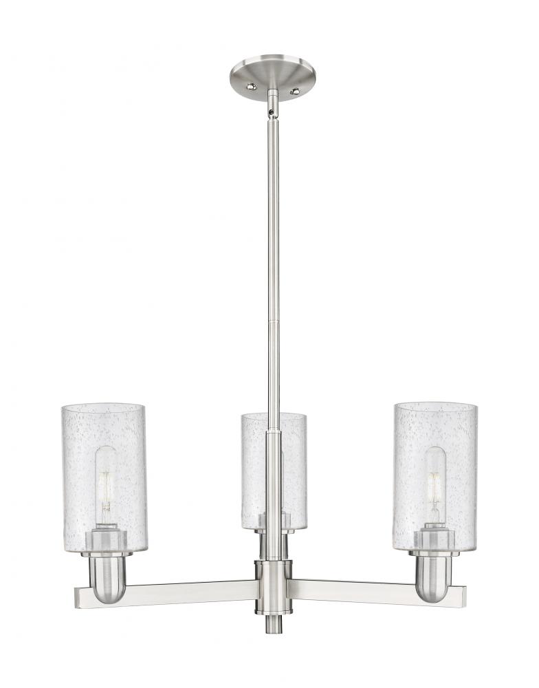 Clymer - 3 Light - 26 inch - Satin Nickel - Stem hung - Pendant