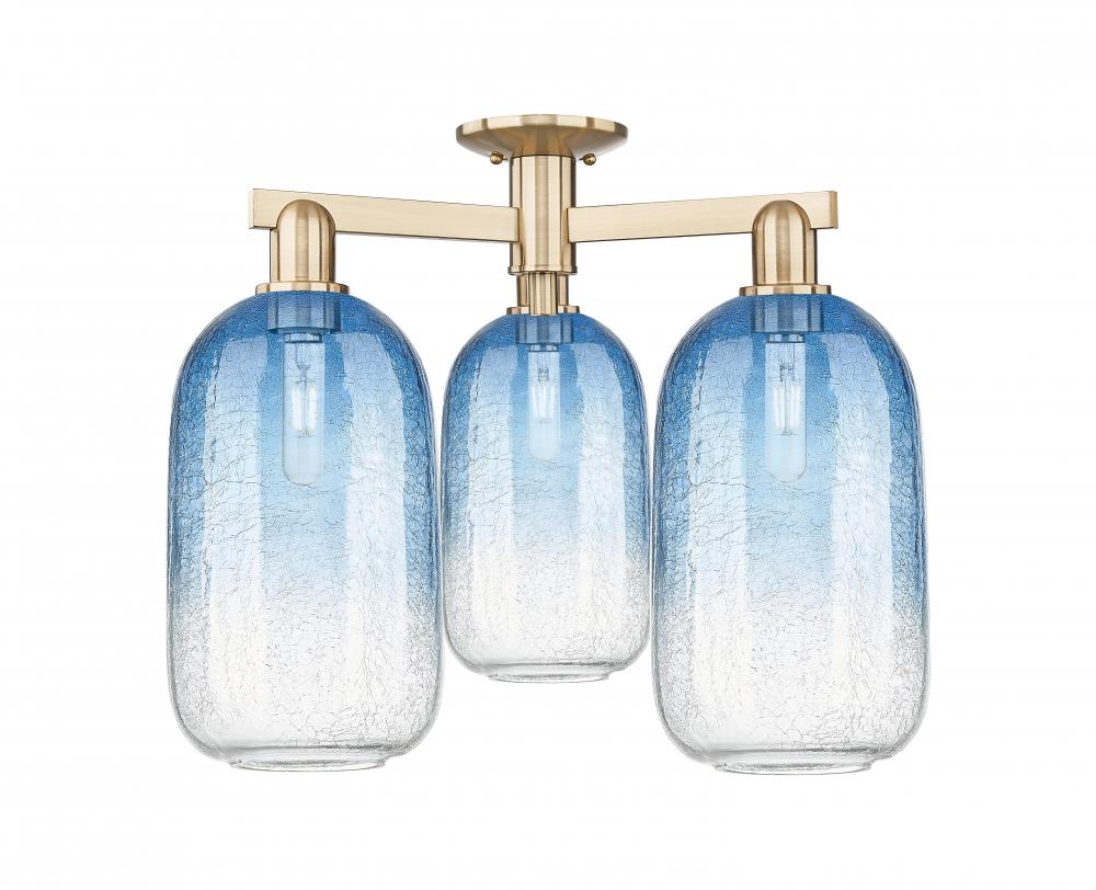 Brookhaven Cloche - 3 Light - 6 inch - Champagne Bronze - Semi-Flush Mount