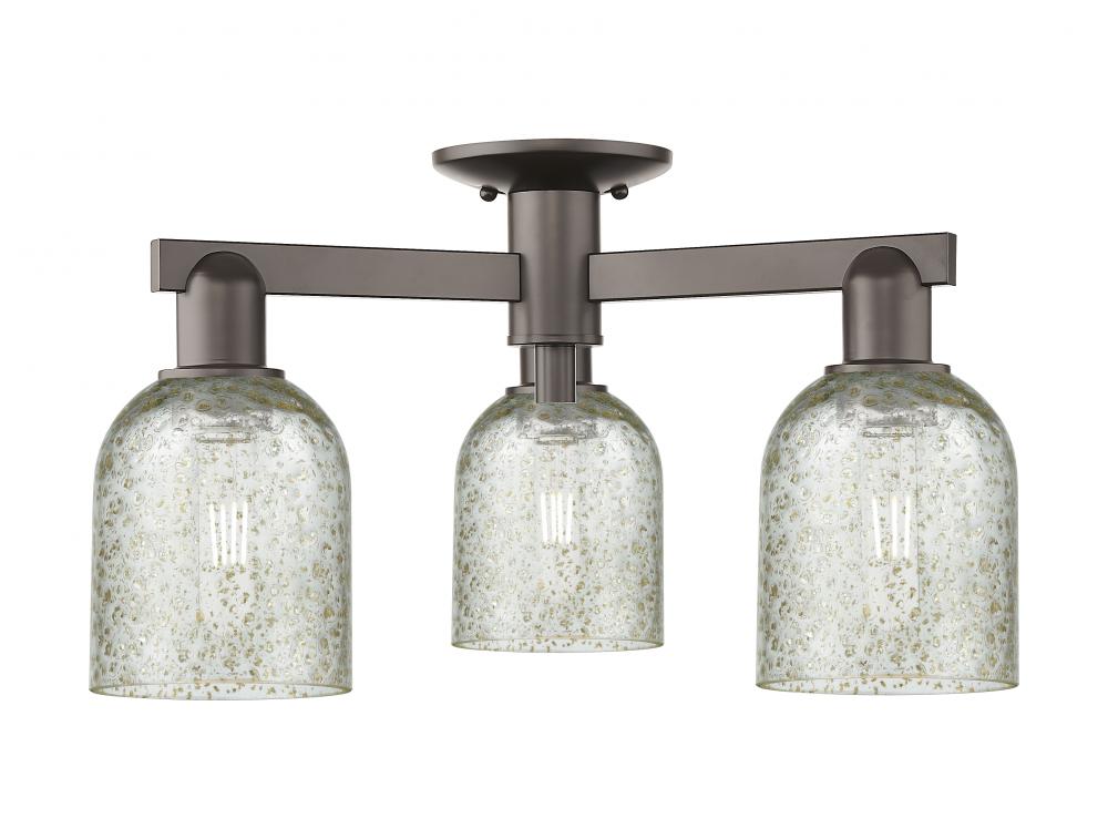 Caledonia - 3 Light - 23 inch - Oil Rubbed Bronze - Semi-Flush Mount