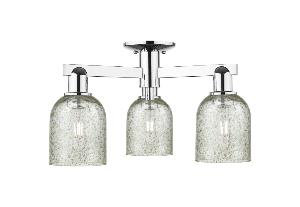 Caledonia - 3 Light - 23 inch - Polished Chrome - Semi-Flush Mount