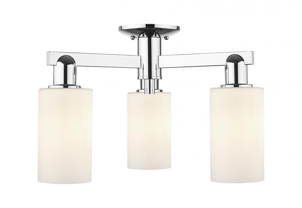 Clymer - 3 Light - 21 inch - Polished Chrome - Semi-Flush Mount