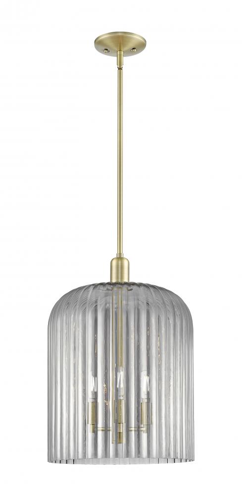 Bridal Veil - 1 Light - 12 inch - Antique Brass - Mini Pendant