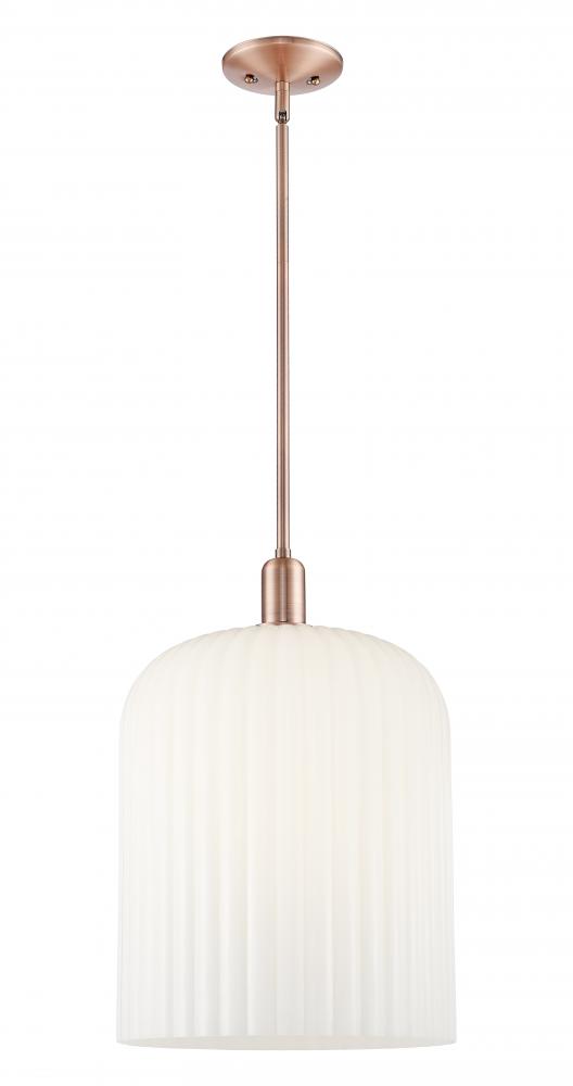 Bridal Veil - 1 Light - 12 inch - Antique Copper - Mini Pendant