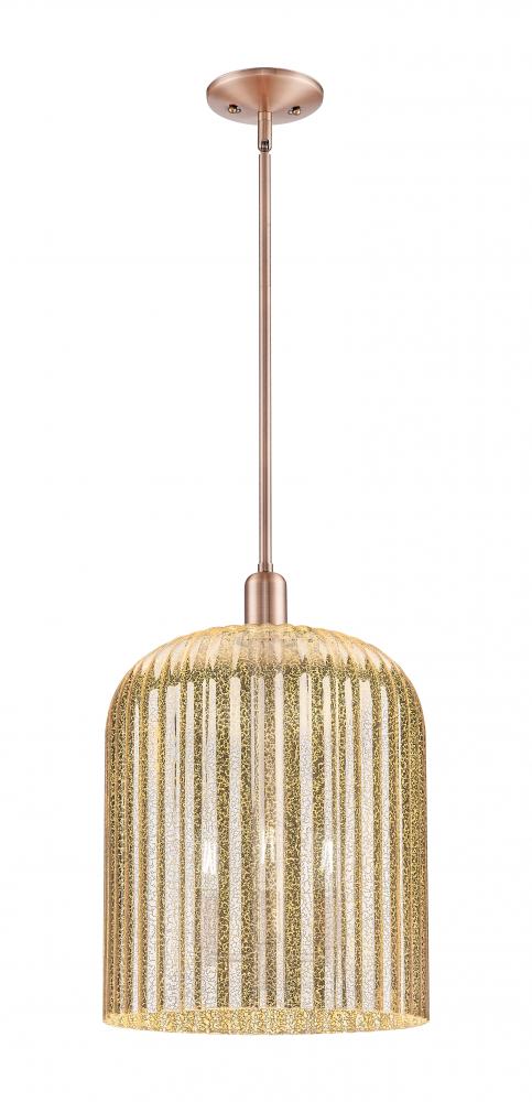 Bridal Veil - 1 Light - 12 inch - Antique Copper - Mini Pendant