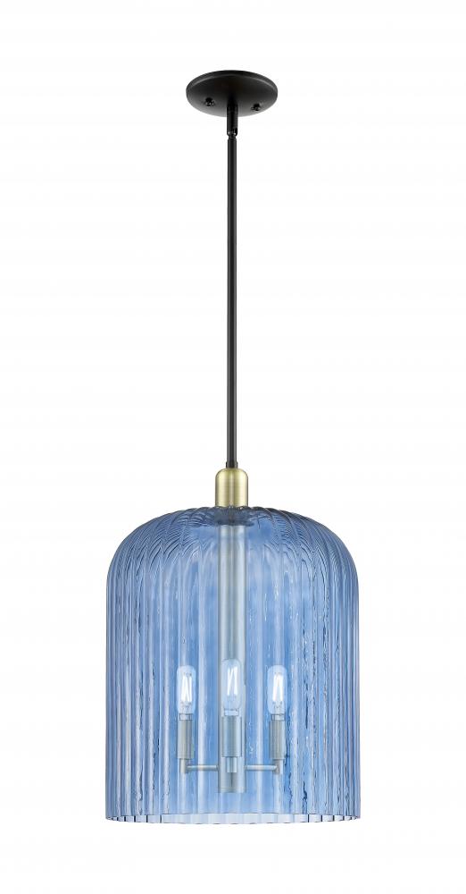 Bridal Veil - 1 Light - 12 inch - Black Antique Brass - Mini Pendant