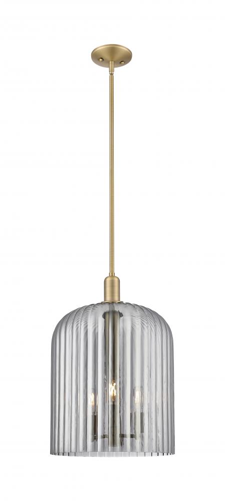 Bridal Veil - 1 Light - 12 inch - Brushed Brass - Mini Pendant