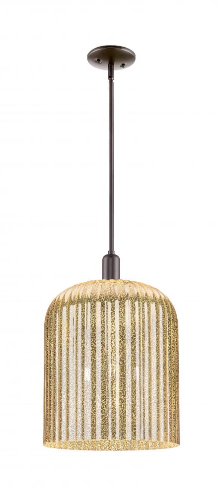 Bridal Veil - 1 Light - 12 inch - Oil Rubbed Bronze - Mini Pendant