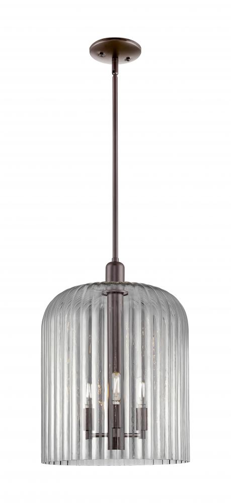 Bridal Veil - 1 Light - 12 inch - Oil Rubbed Bronze - Mini Pendant