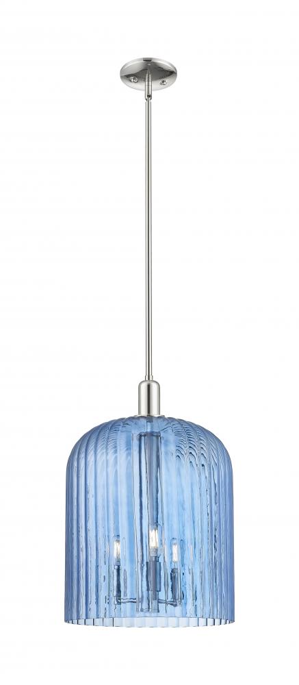 Bridal Veil - 1 Light - 12 inch - Polished Nickel - Mini Pendant