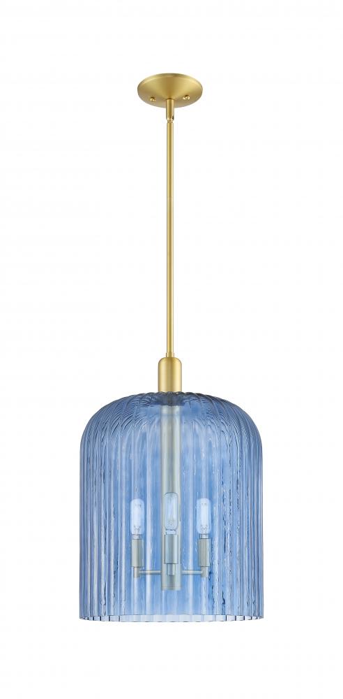 Bridal Veil - 1 Light - 12 inch - Satin Gold - Mini Pendant