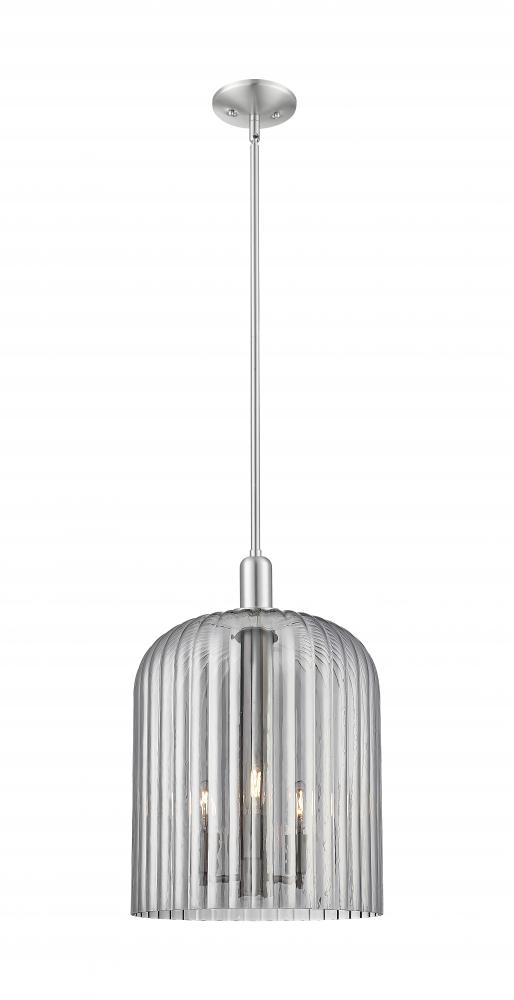 Bridal Veil - 1 Light - 12 inch - Brushed Satin Nickel - Mini Pendant