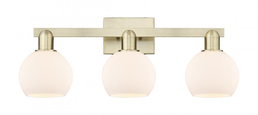 Athens - 3 Light - 25 inch - Antique Brass - Bath Vanity Light