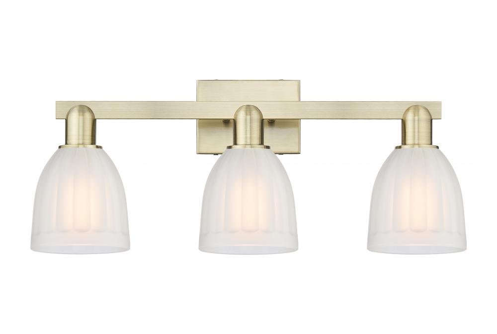 Brookfield - 3 Light - 25 inch - Antique Brass - Bath Vanity Light