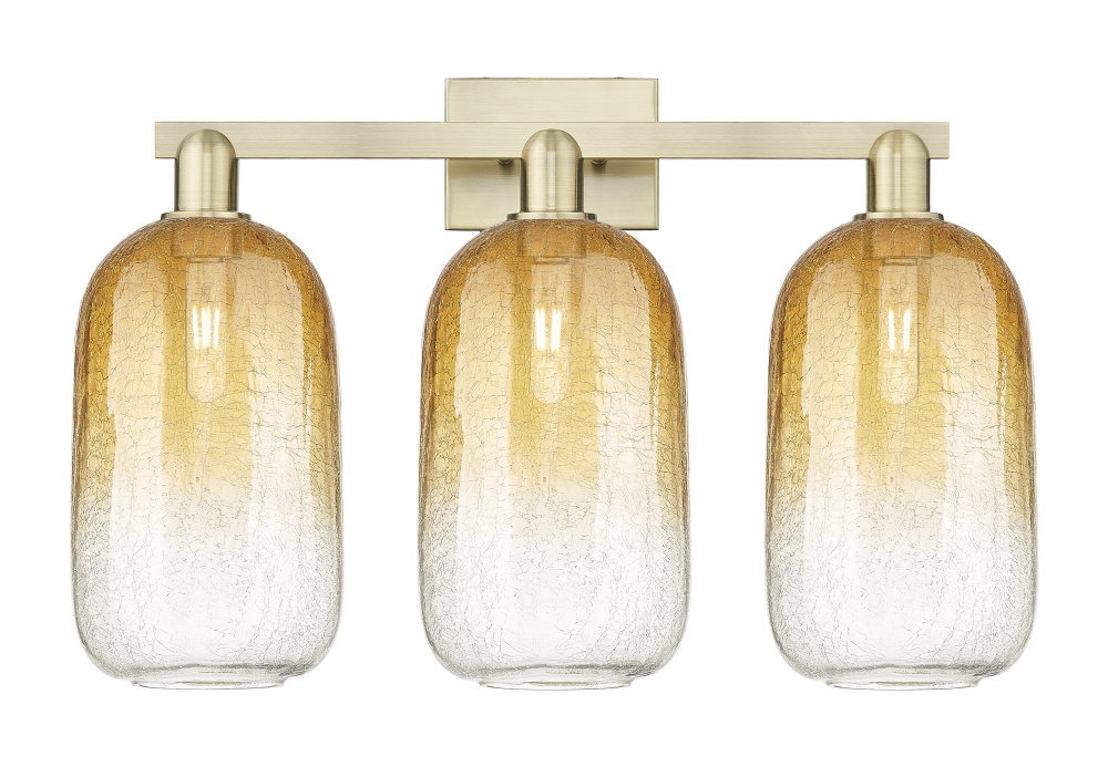 Brookhaven Cloche - 3 Light - 26 inch - Antique Brass - Bath Vanity Light