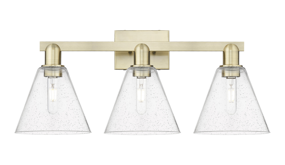 Berkshire - 3 Light - 26 inch - Antique Brass - Bath Vanity Light