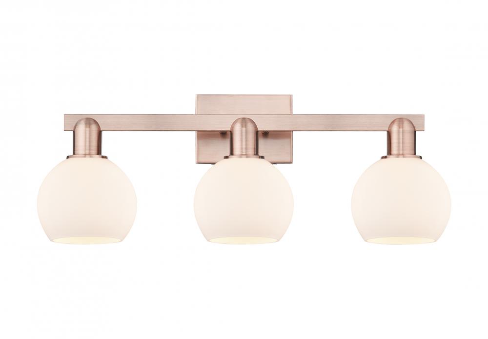 Athens - 3 Light - 25 inch - Antique Copper - Bath Vanity Light