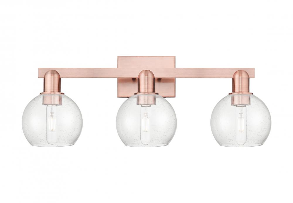 Athens - 3 Light - 25 inch - Antique Copper - Bath Vanity Light