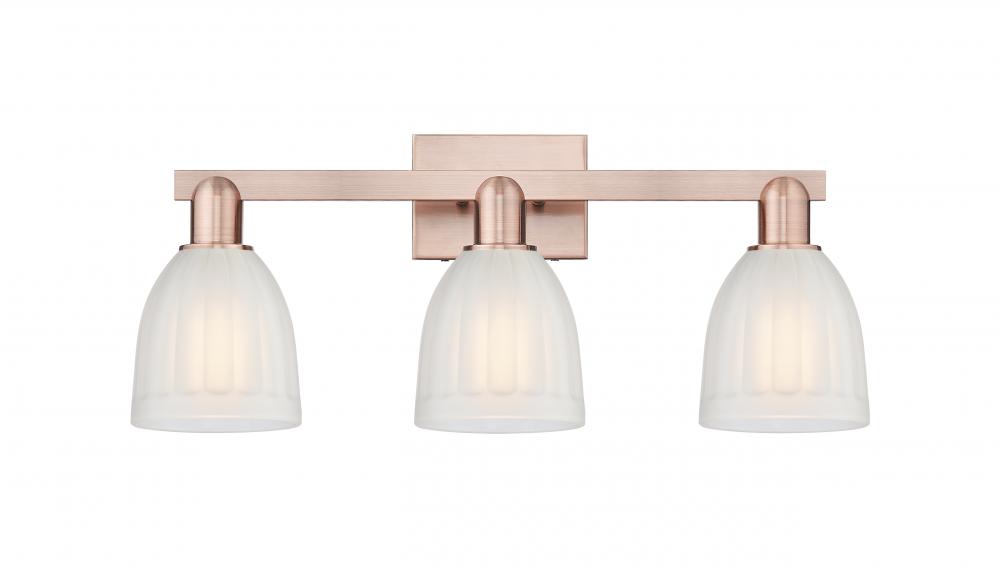 Brookfield - 3 Light - 25 inch - Antique Copper - Bath Vanity Light