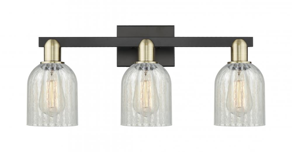 Caledonia - 3 Light - 24 inch - Black Antique Brass - Bath Vanity Light