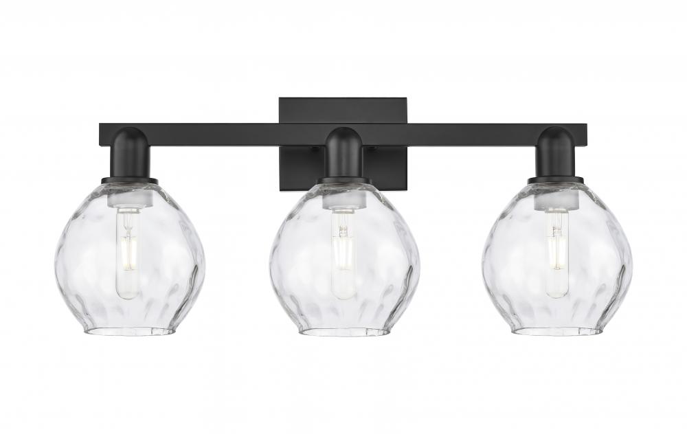 Waverly - 3 Light - 25 inch - Matte Black - Bath Vanity Light