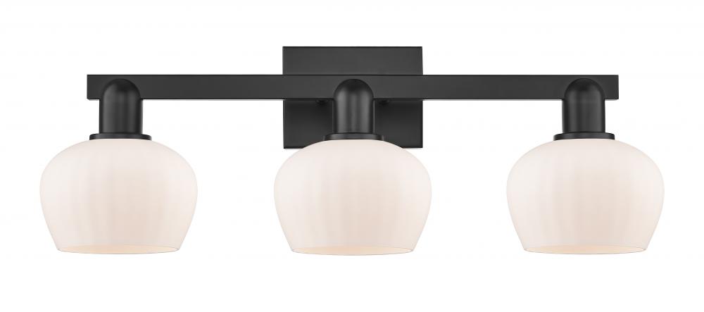 Fenton - 3 Light - 26 inch - Matte Black - Bath Vanity Light