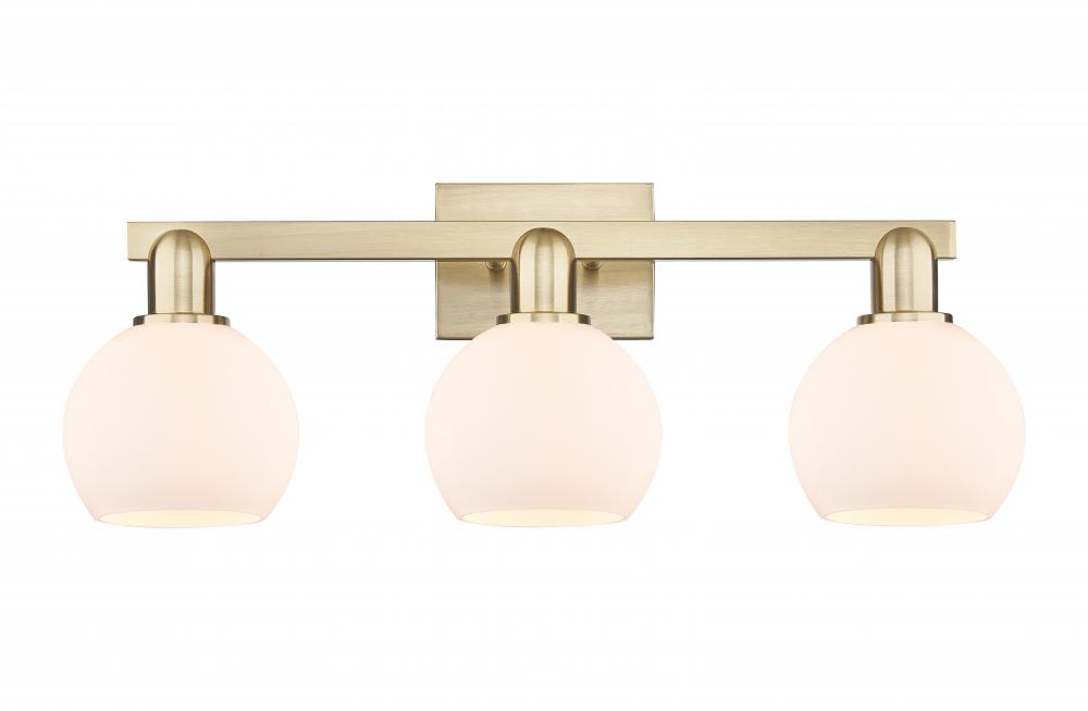 Athens - 3 Light - 25 inch - Champagne Bronze - Bath Vanity Light