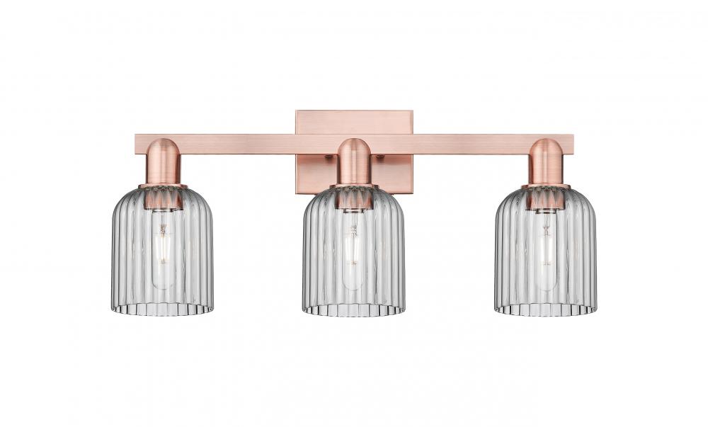 Athens - 3 Light - 25 inch - Champagne Bronze - Bath Vanity Light