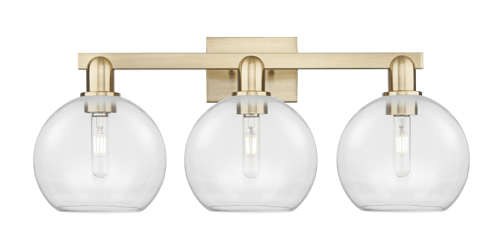 Athens - 3 Light - 27 inch - Champagne Bronze - Bath Vanity Light