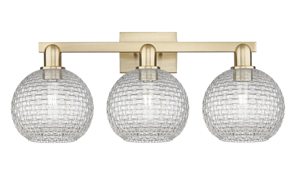 Athens - 3 Light - 27 inch - Champagne Bronze - Bath Vanity Light