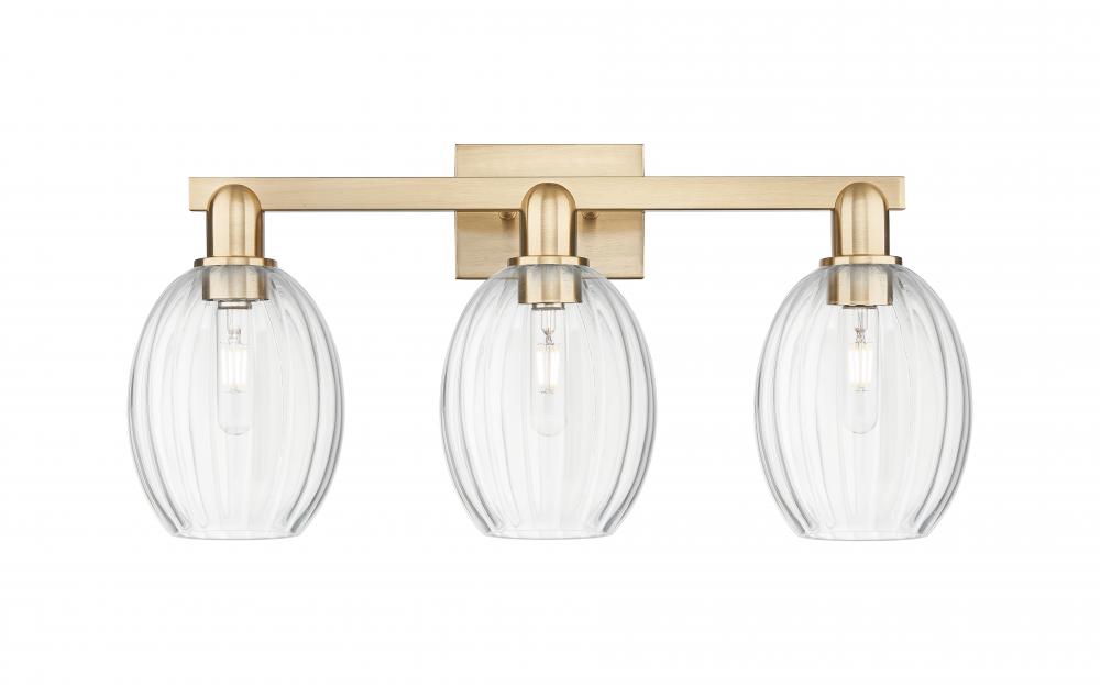 Preston Bulb - 3 Light - 26 inch - Champagne Bronze - Bath Vanity Light