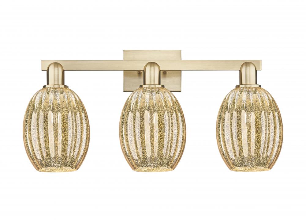 Preston Bulb - 3 Light - 26 inch - Champagne Bronze - Bath Vanity Light