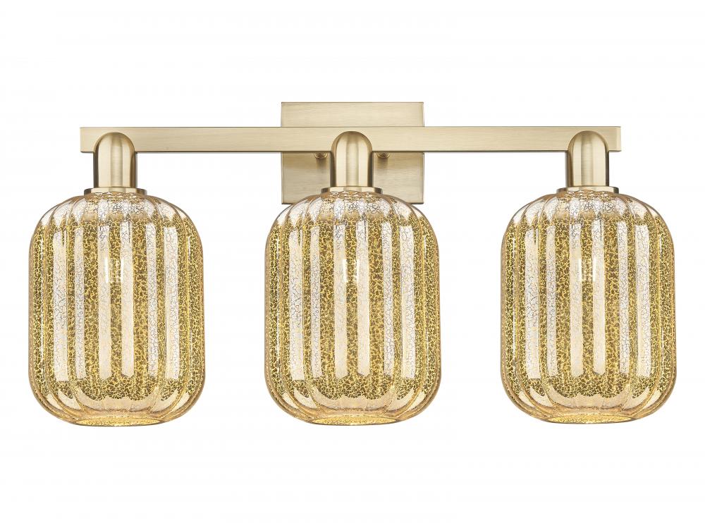 Preston Cylinder - 3 Light - 26 inch - Champagne Bronze - Bath Vanity Light