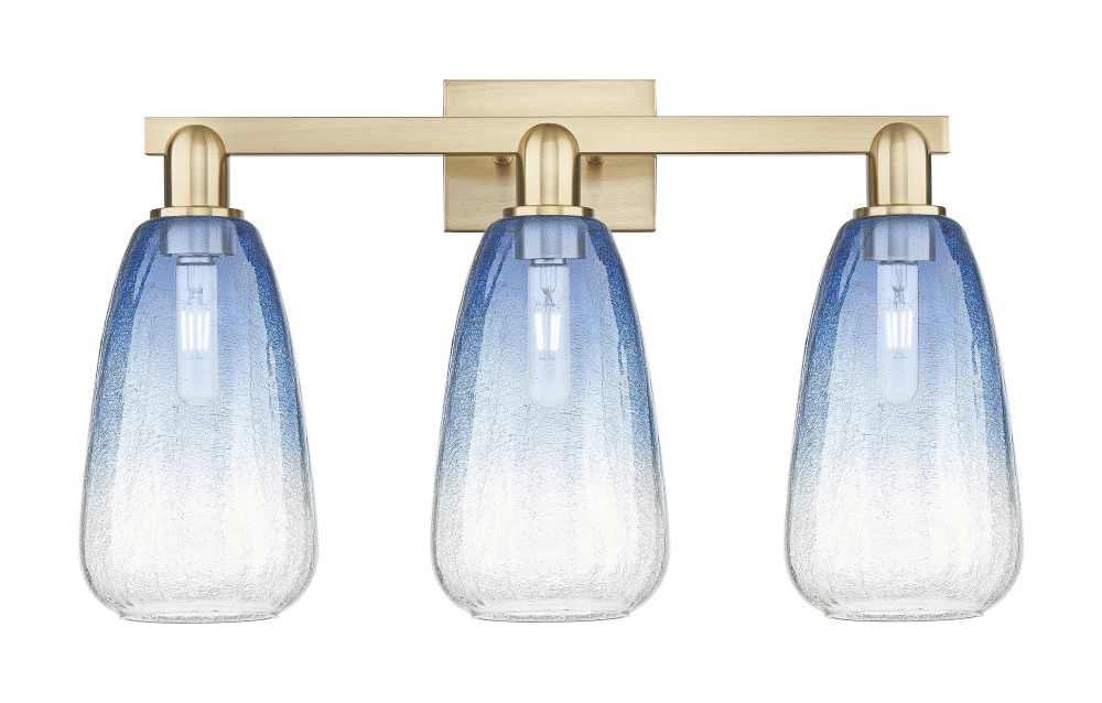 Brookhaven Almond - 3 Light - 26 inch - Champagne Bronze - Bath Vanity Light