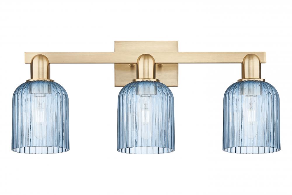 Bridal Veil - 3 Light - 26 inch - Champagne Bronze - Bath Vanity Light