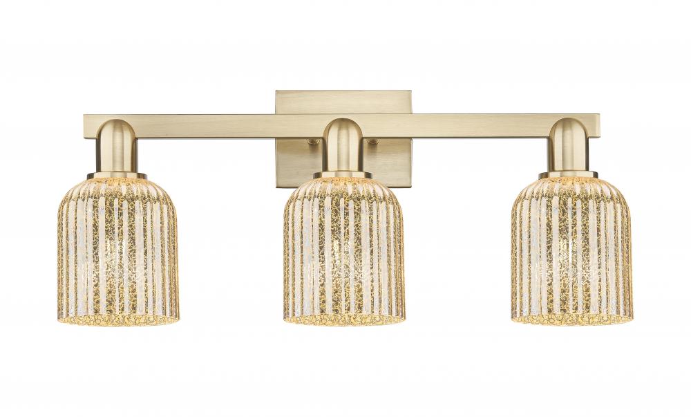 Bridal Veil - 3 Light - 26 inch - Champagne Bronze - Bath Vanity Light