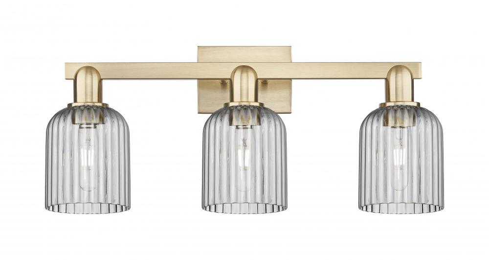 Bridal Veil - 3 Light - 26 inch - Champagne Bronze - Bath Vanity Light