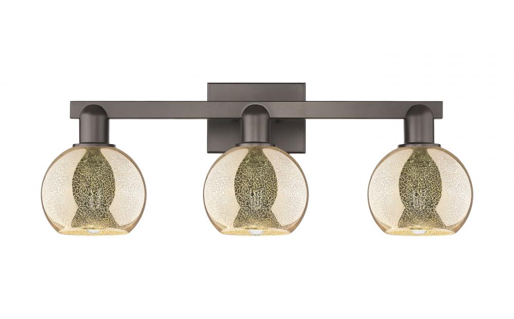 Athens - 3 Light - 24 inch - Oil Rubbed Bronze - Bath Vanity Light