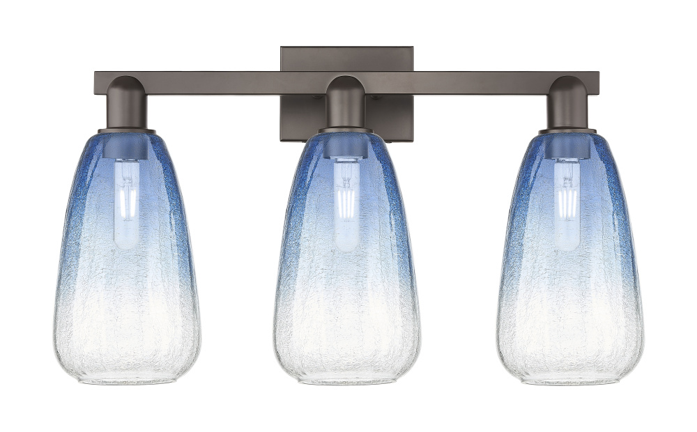 Brookhaven Almond - 3 Light - 26 inch - Oil Rubbed Bronze - Bath Vanity Light