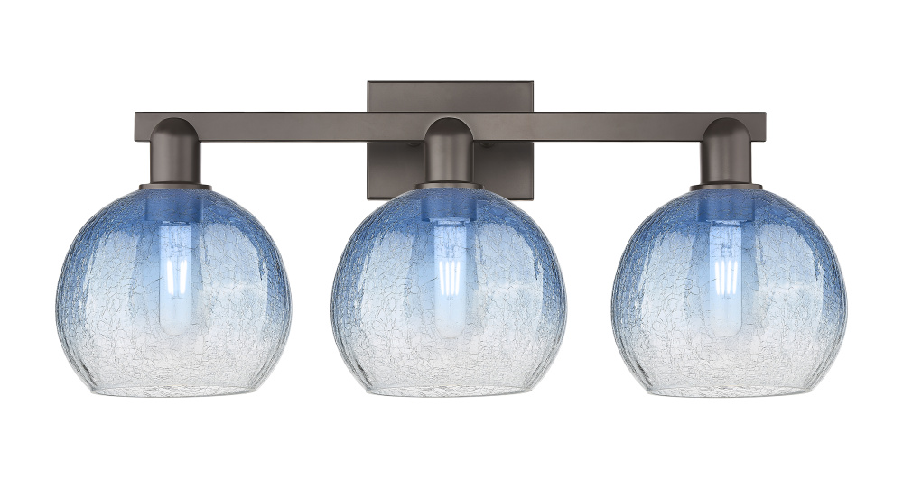 Brookhaven Globe - 3 Light - 26 inch - Oil Rubbed Bronze - Bath Vanity Light