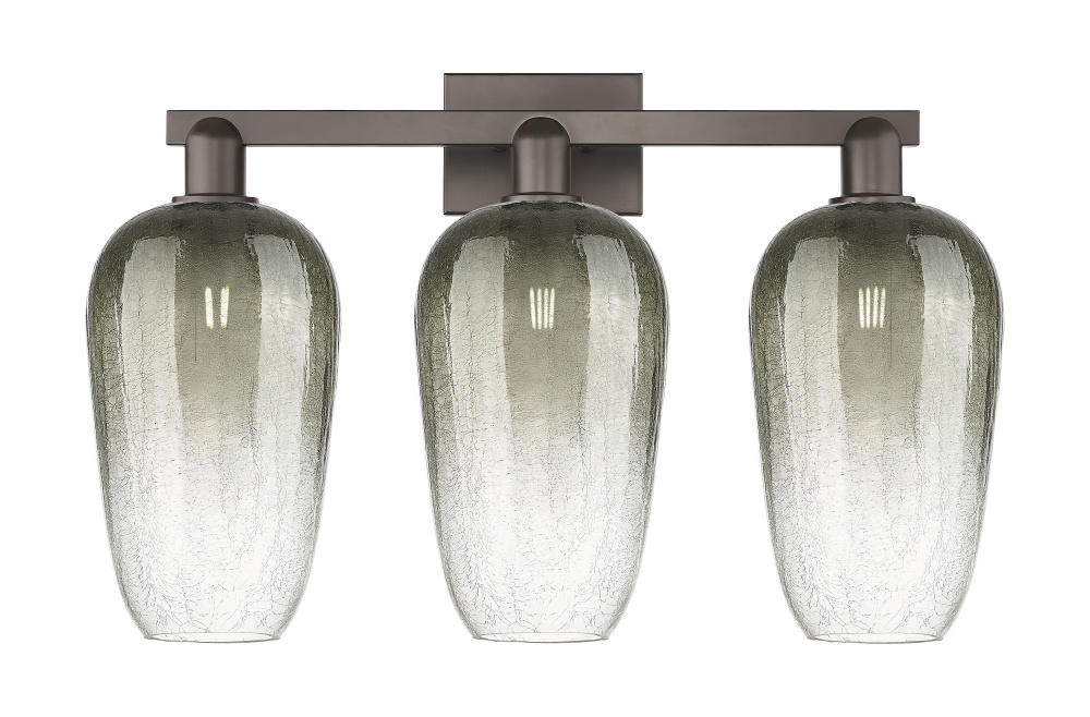 Brookhaven Flute - 3 Light - 26 inch - Oil Rubbed Bronze - Bath Vanity Light