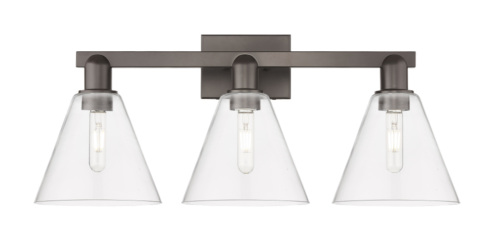Berkshire - 3 Light - 26 inch - Oil Rubbed Bronze - Bath Vanity Light