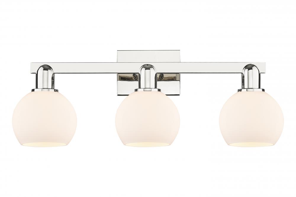 Athens - 3 Light - 25 inch - Polished Nickel - Bath Vanity Light