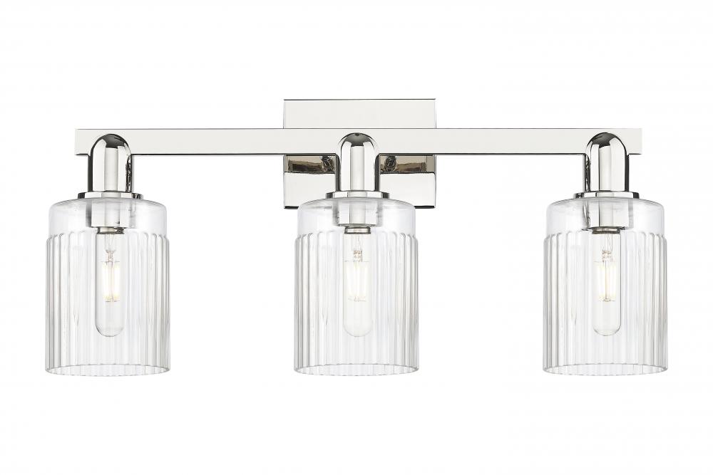 Hadley - 3 Light - 24 inch - Polished Nickel - Bath Vanity Light
