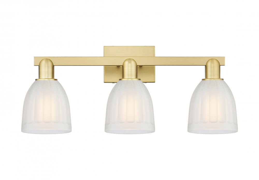 Brookfield - 3 Light - 25 inch - Satin Gold - Bath Vanity Light